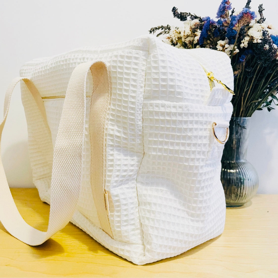 Pack Sac à langer et Trousse de Toilette Nid d'abeille (broderie offerte)