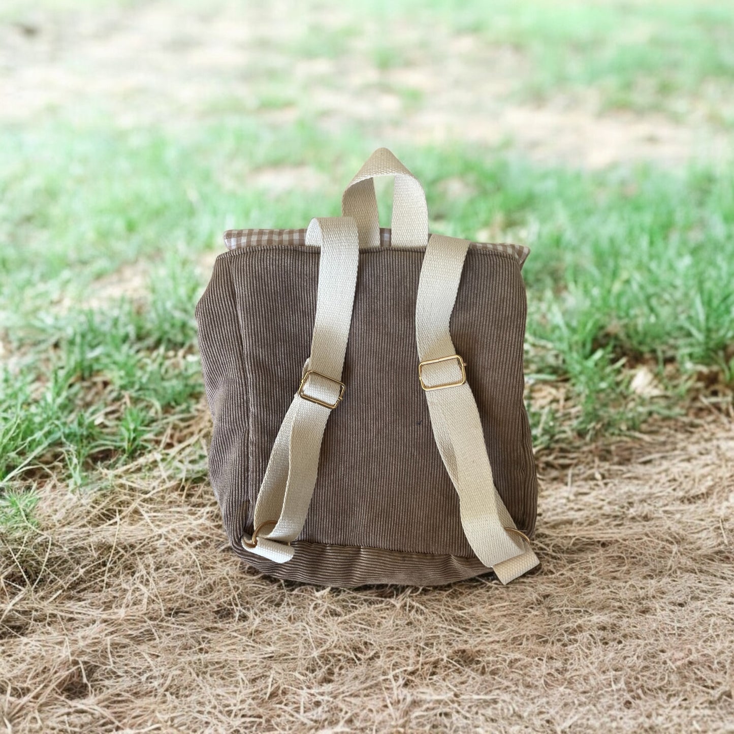 Sac à dos enfant rabat fleur personnalisable