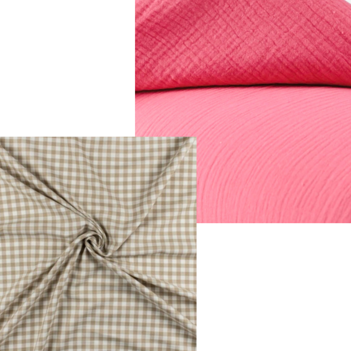 Duo Bavoir fleur Taille S