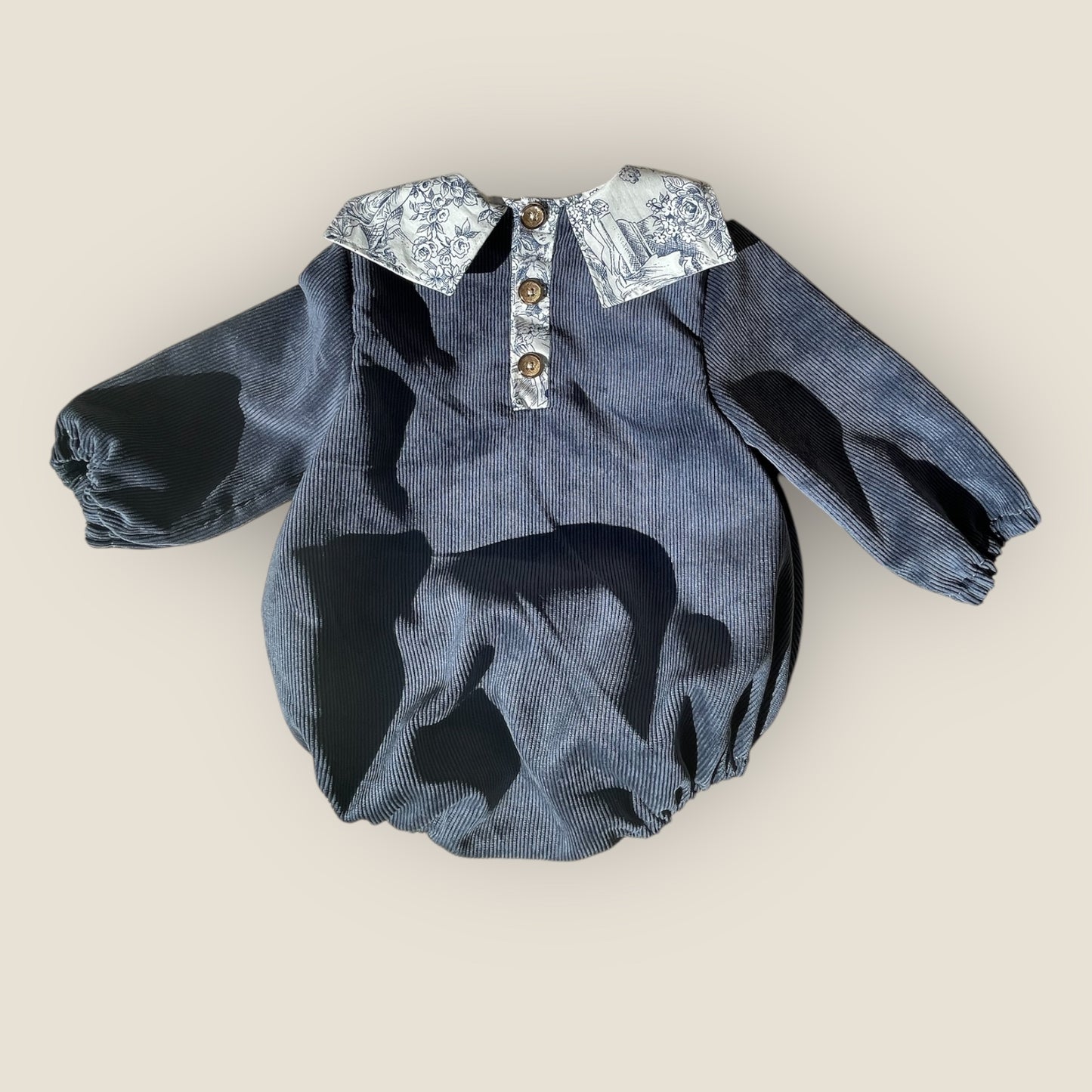 Barboteuse velours Col Marin