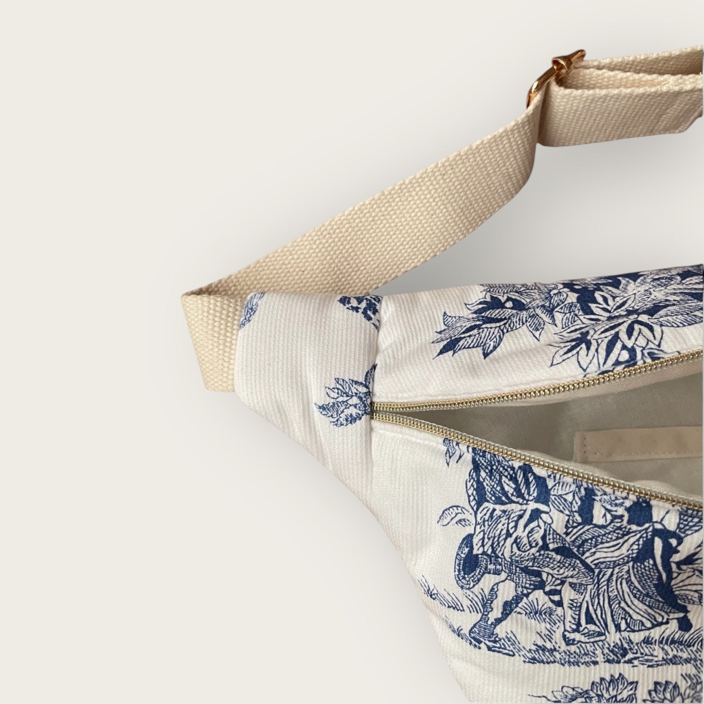 Sac Banane Toile de Jouy Maman
