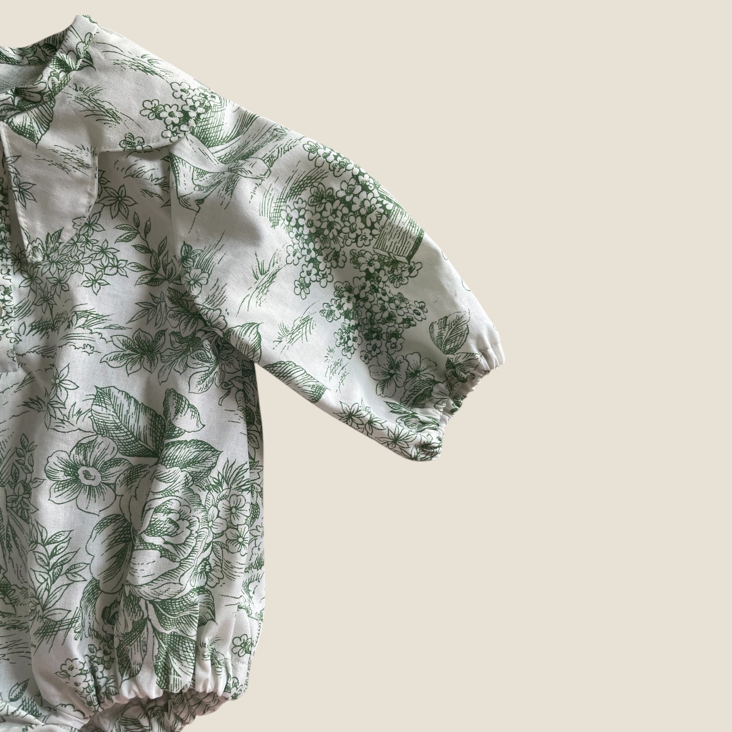Barboteuse Toile de Jouy
