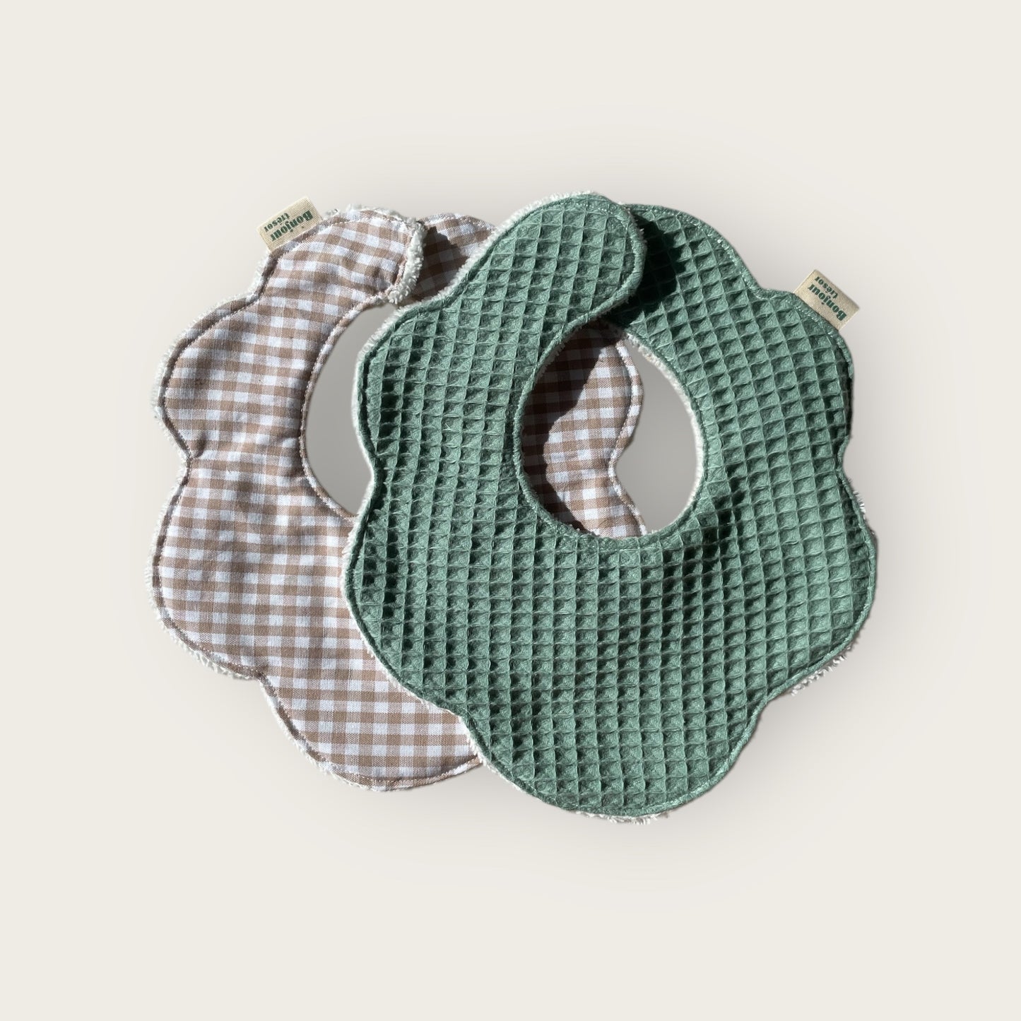 Duo Bavoir fleur Taille M