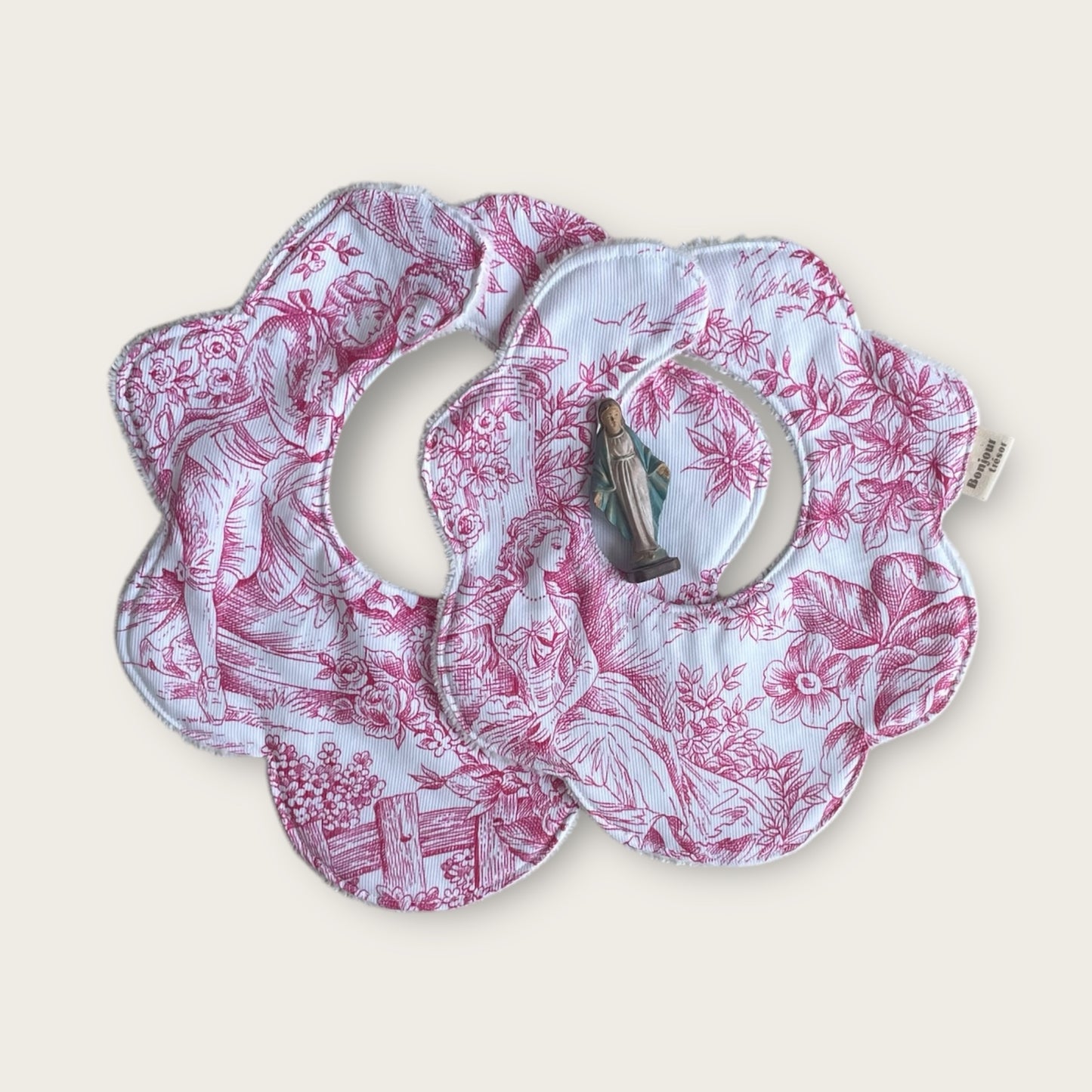 Duo Bavoir fleur Taille M