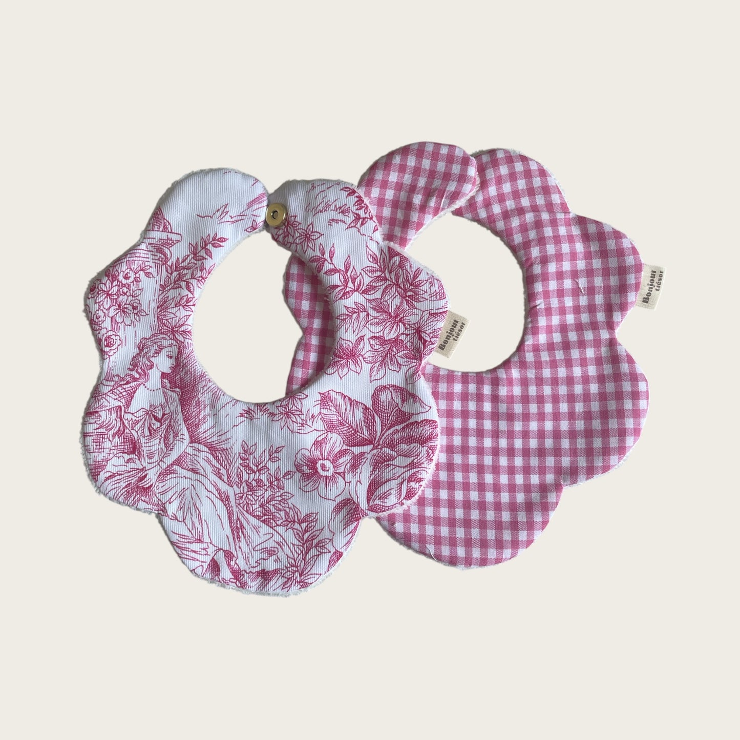 Duo Bavoir fleur Taille M