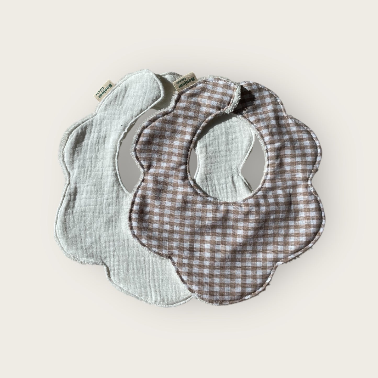 Duo Bavoir fleur Taille M