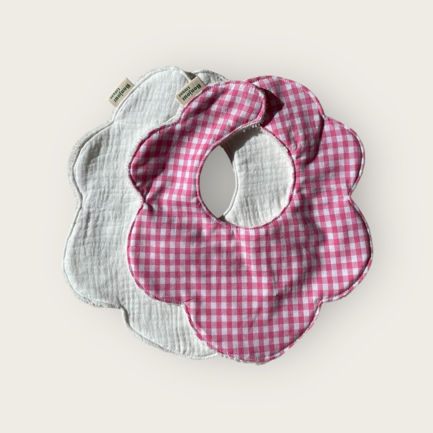 Duo Bavoir fleur Taille M