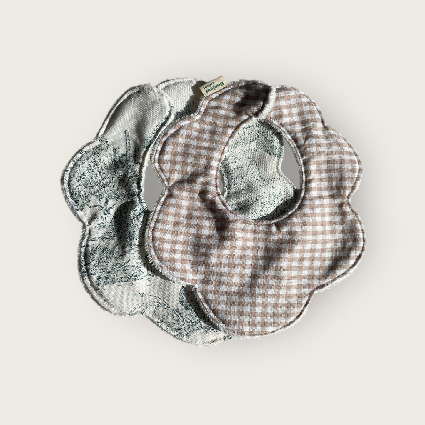 Duo Bavoir fleur Taille S