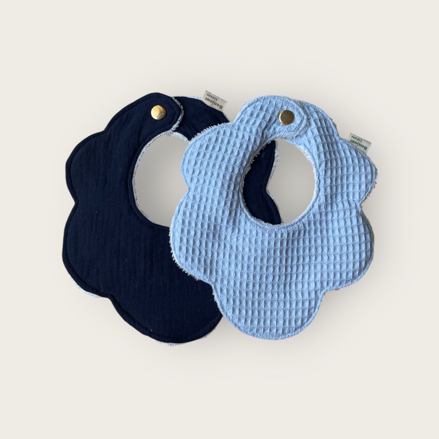 Duo Bavoir fleur Taille M