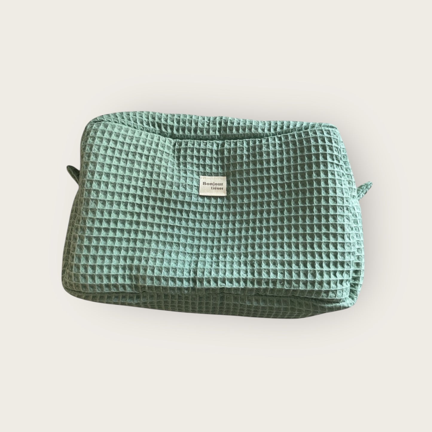 Trousse de toilette nid d’abeille