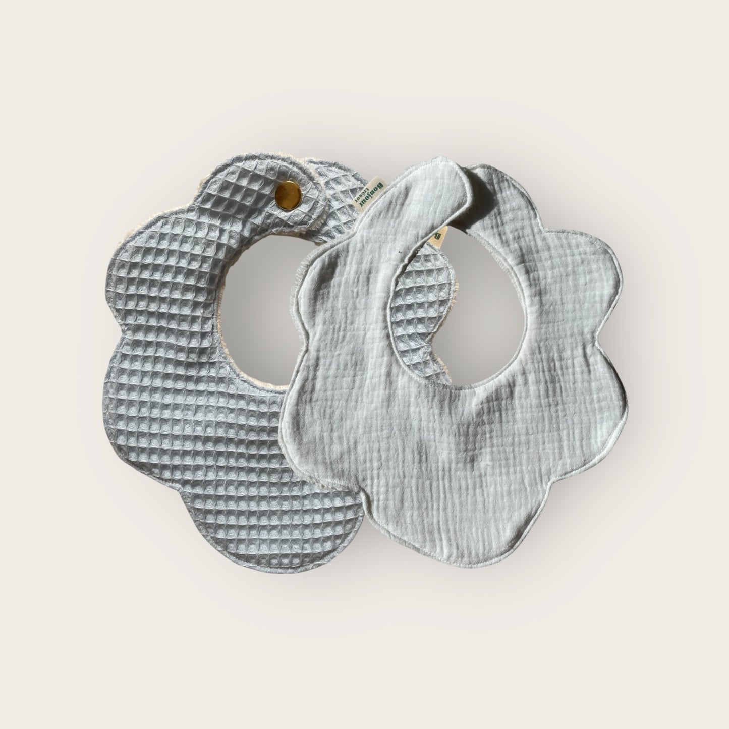 Duo Bavoir fleur Taille M