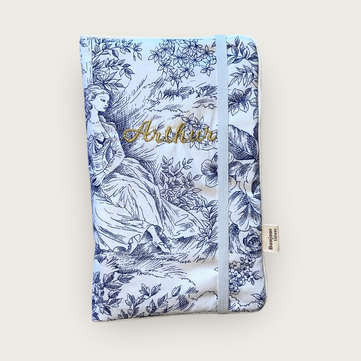 Protège carnet de santé Toile de Jouy
