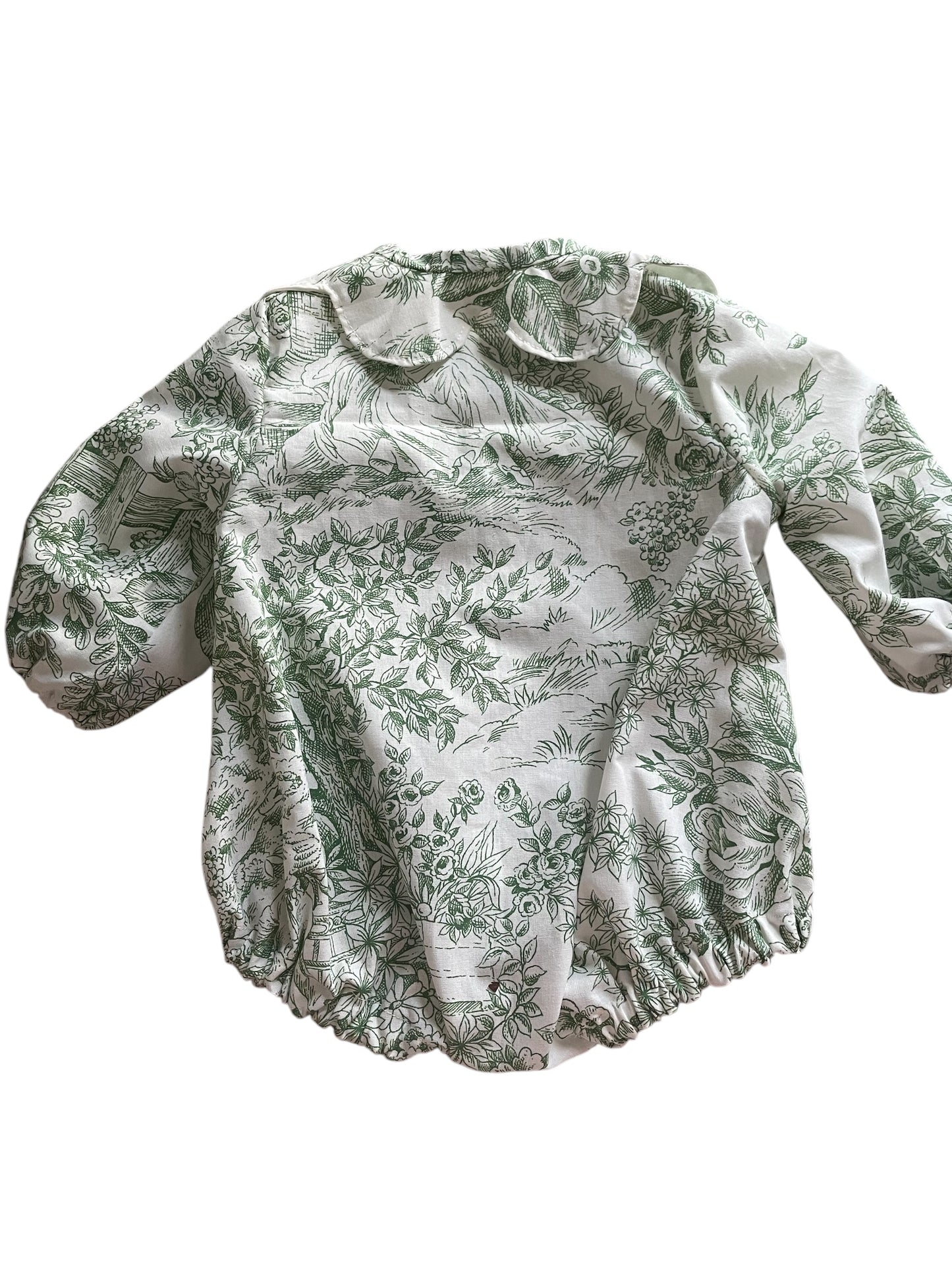 Barboteuse Toile de Jouy