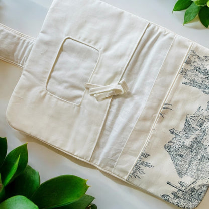 Pochette à langer Toile de Jouy