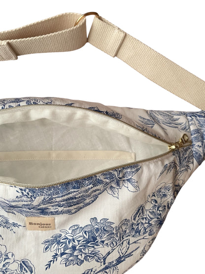 Sac Banane Toile de Jouy Maman