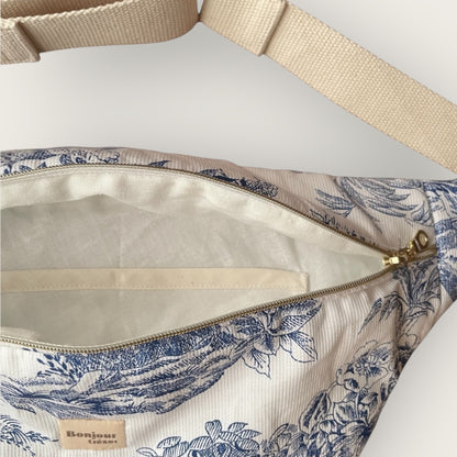 Sac Banane Toile de Jouy Maman