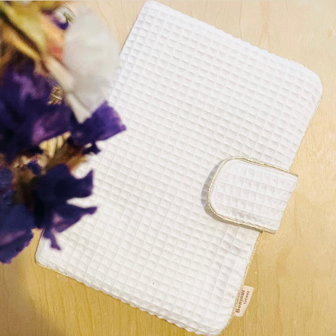 Pack Tapis et Pochette à langer nomade coton nid d’abeille