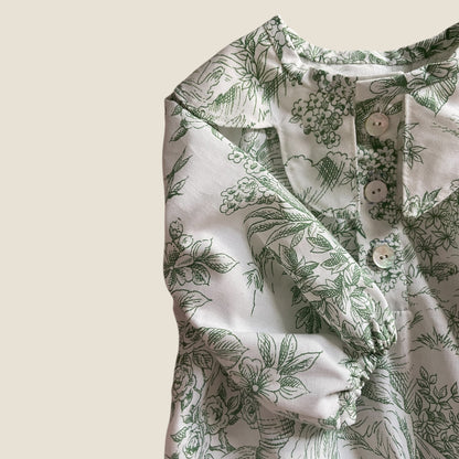 Barboteuse Toile de Jouy
