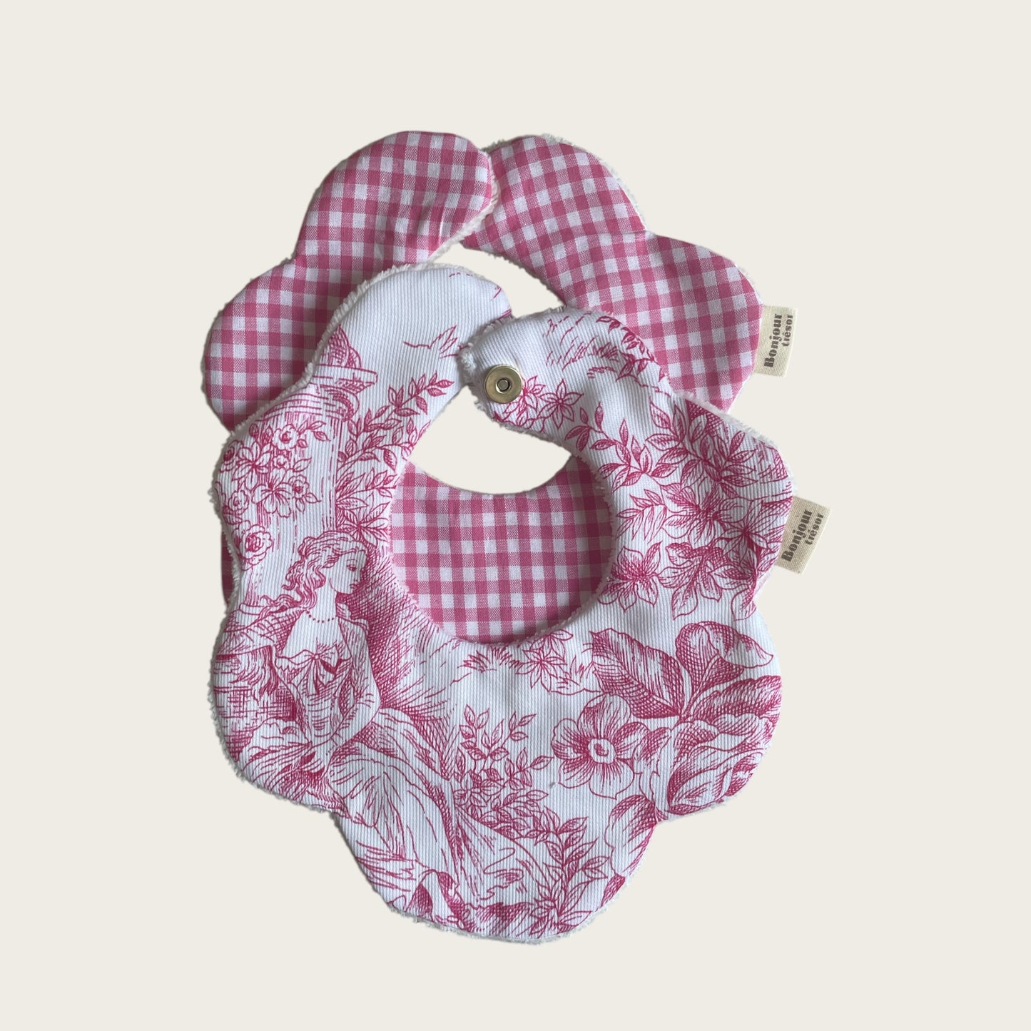 Duo Bavoir fleur Taille M