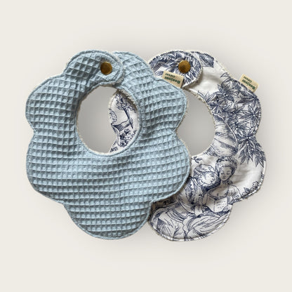 Duo Bavoir fleur Taille M