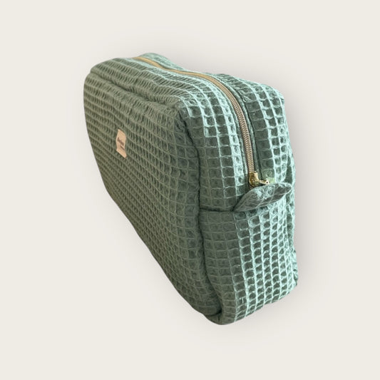 Trousse de toilette nid d’abeille